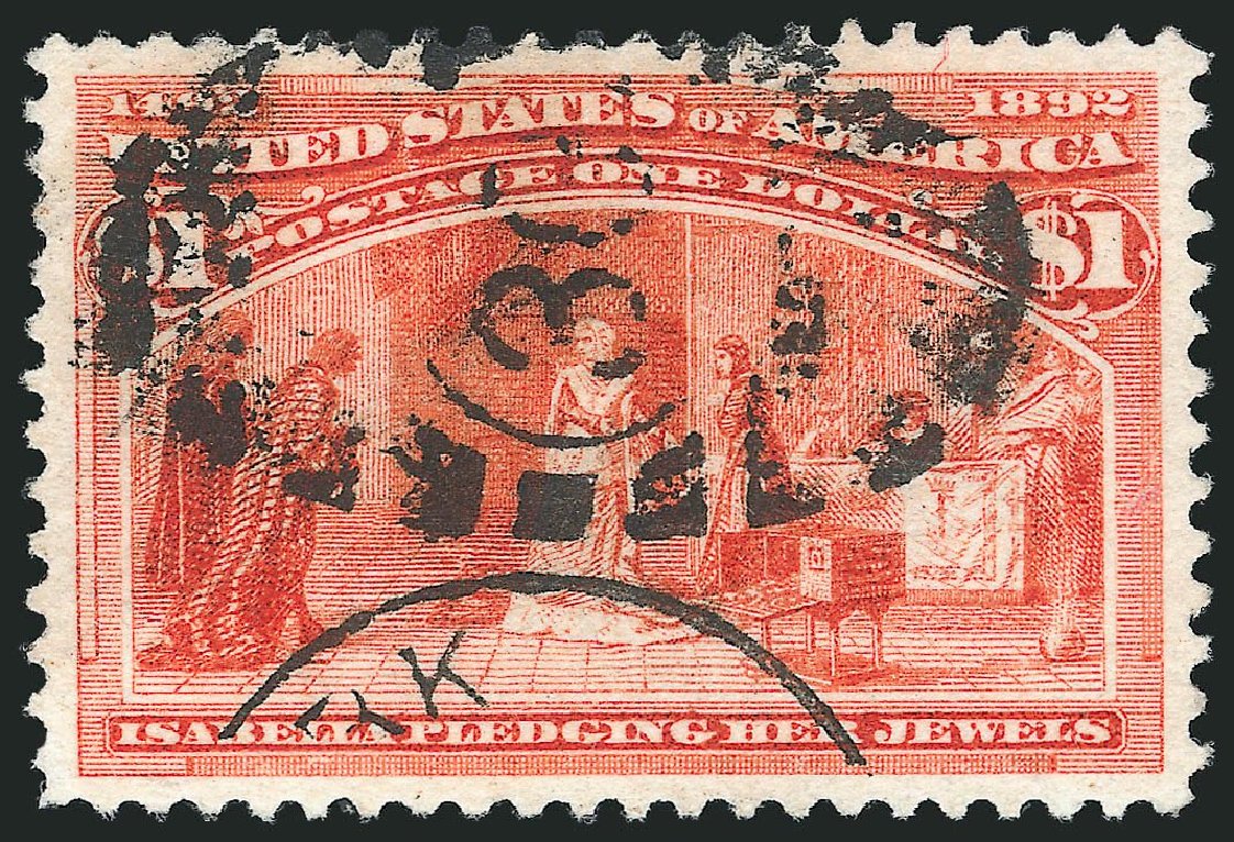 US Stamp Price Scott Catalog # 241: US$1.00 1893 Columbian Exposition. Robert Siegel Auction Galleries, Mar 2014, Sale 1067, Lot 1237