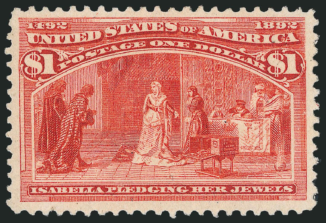 Value of US Stamps Scott # 241 - 1893 US$1.00 Columbian Exposition. Robert Siegel Auction Galleries, Mar 2011, Sale 1007, Lot 2438