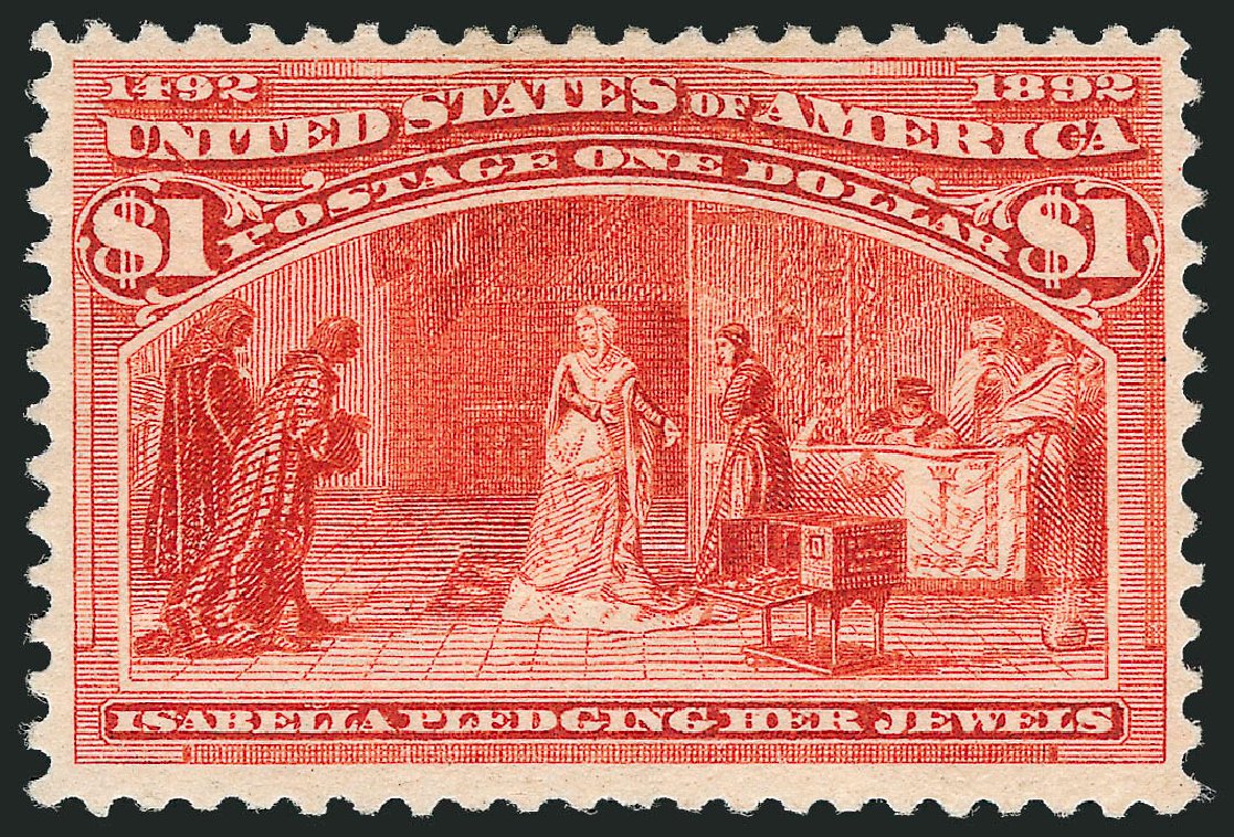 US Stamp Price Scott Catalog # 241: US$1.00 1893 Columbian Exposition. Robert Siegel Auction Galleries, Dec 2012, Sale 1037, Lot 1838