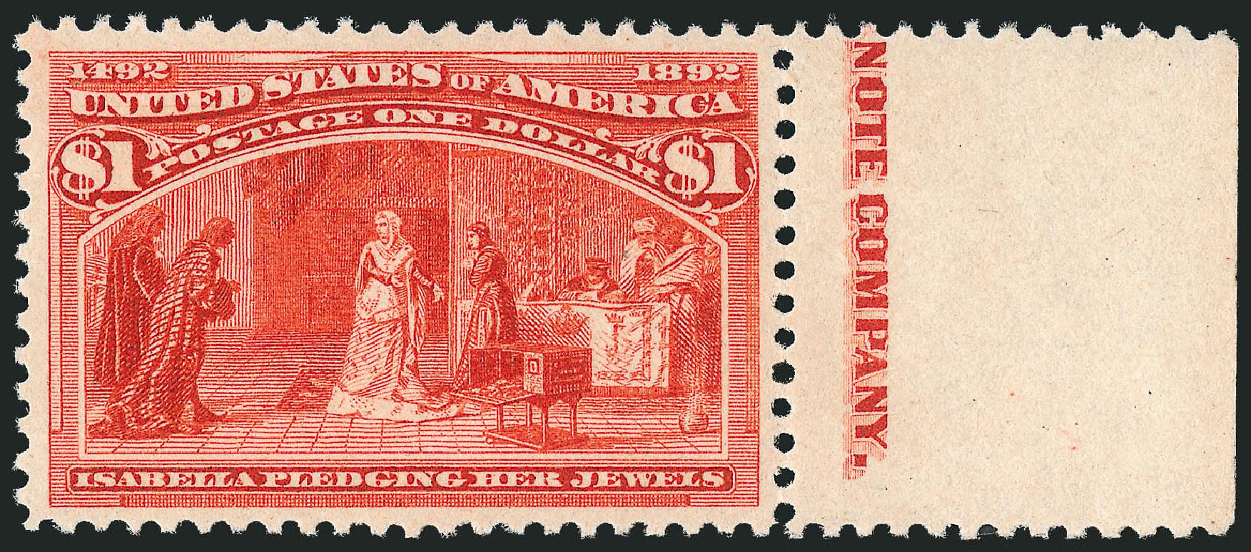 Values of US Stamps Scott Cat. # 241 - 1893 US$1.00 Columbian Exposition. Robert Siegel Auction Galleries, Dec 2010, Sale 1000, Lot 1139