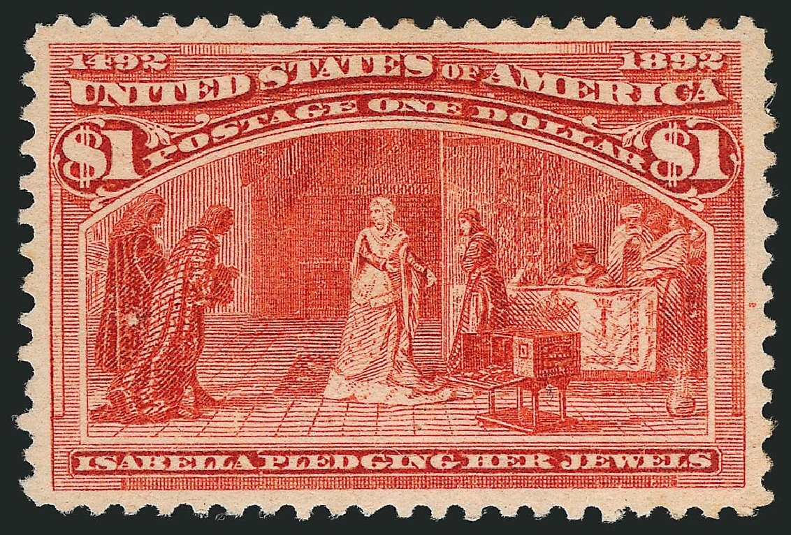 Value of US Stamps Scott Catalog #241: US$1.00 1893 Columbian Exposition. Robert Siegel Auction Galleries, Sep 2014, Sale 1078, Lot 359