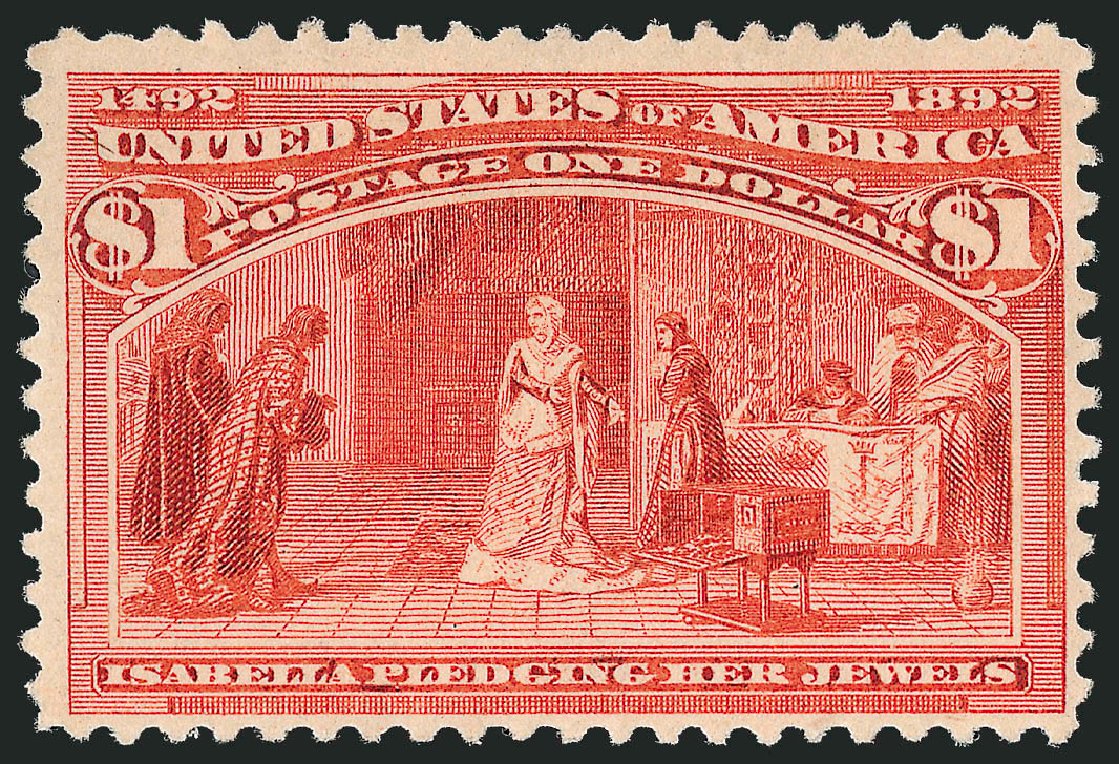 Prices of US Stamps Scott Catalogue # 241: 1893 US$1.00 Columbian Exposition. Robert Siegel Auction Galleries, Sep 2009, Sale 976, Lot 1699