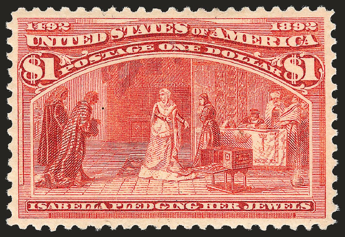 US Stamps Price Scott Catalog 241: US$1.00 1893 Columbian Exposition. Robert Siegel Auction Galleries, Apr 2010, Sale 984, Lot 569