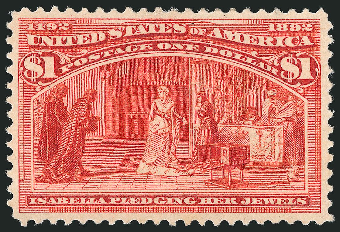 Price of US Stamp Scott #241 - 1893 US$1.00 Columbian Exposition. Robert Siegel Auction Galleries, Oct 2010, Sale 997, Lot 5699