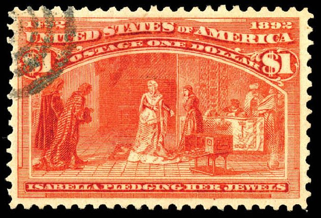 Prices of US Stamp Scott Catalog 241 - US$1.00 1893 Columbian Exposition. Matthew Bennett International, Dec 2008, Sale 330, Lot 1700