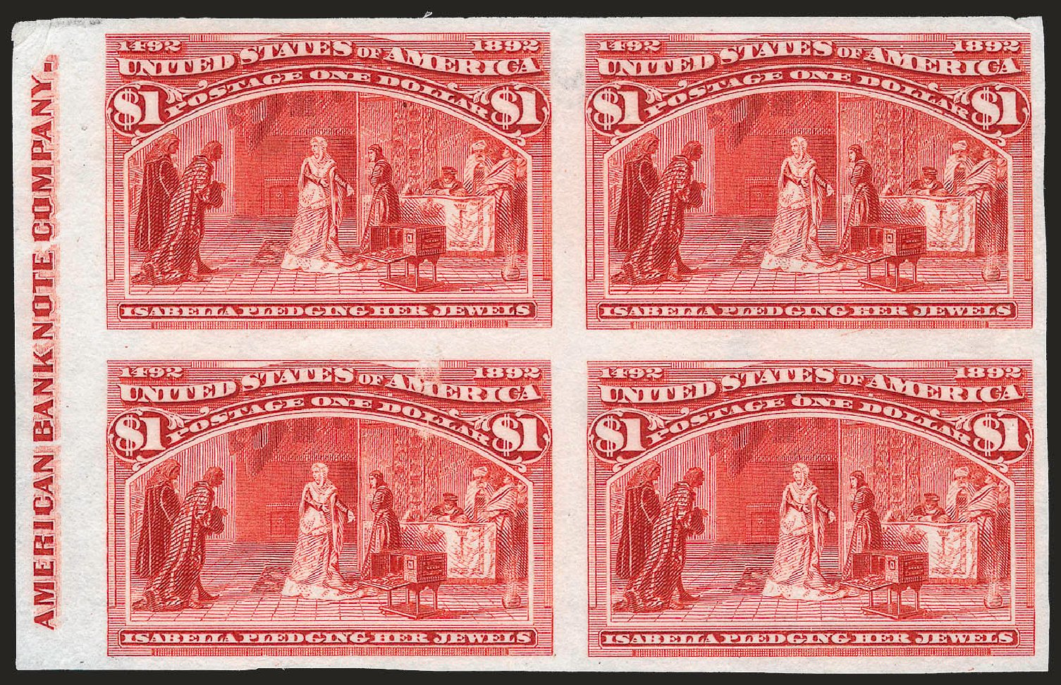 Prices of US Stamp Scott Catalog 241: US$1.00 1893 Columbian Exposition. Robert Siegel Auction Galleries, Apr 2010, Sale 984, Lot 540