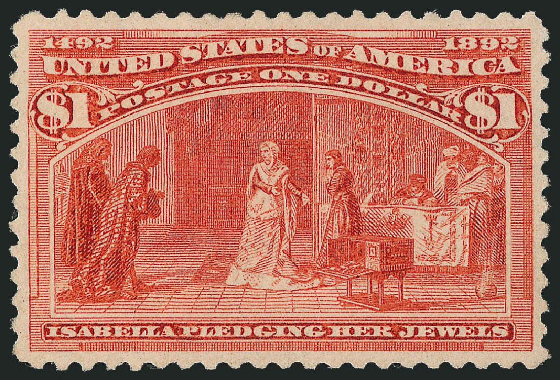 Value of US Stamps Scott Cat. # 241: US$1.00 1893 Columbian Exposition. Robert Siegel Auction Galleries, Dec 2011, Sale 1017, Lot 631