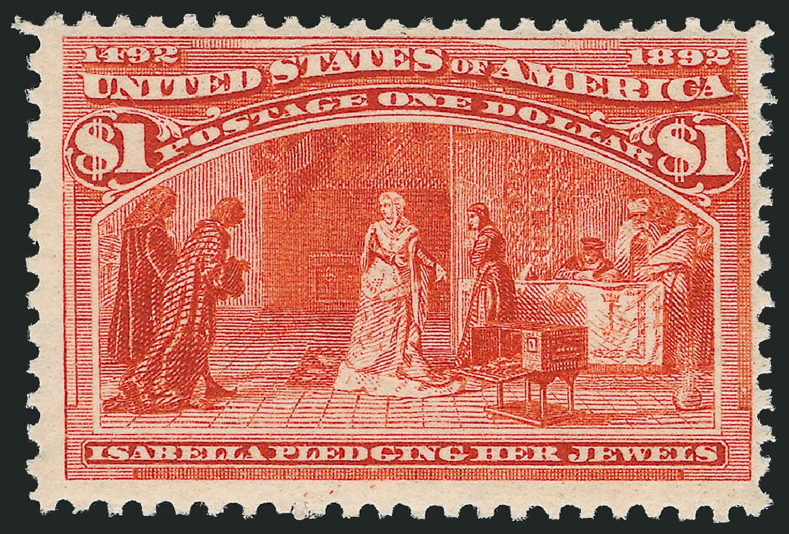 Price of US Stamps Scott Cat. # 241 - US$1.00 1893 Columbian Exposition. Robert Siegel Auction Galleries, Mar 2012, Sale 1019, Lot 561