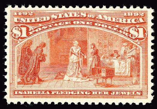 Values of US Stamp Scott 241 - US$1.00 1893 Columbian Exposition. Spink Shreves Galleries, May 2014, Sale 148, Lot 211