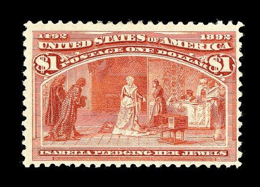 Costs of US Stamps Scott # 241: US$1.00 1893 Columbian Exposition. Spink Shreves Galleries, May 2014, Sale 148, Lot 212