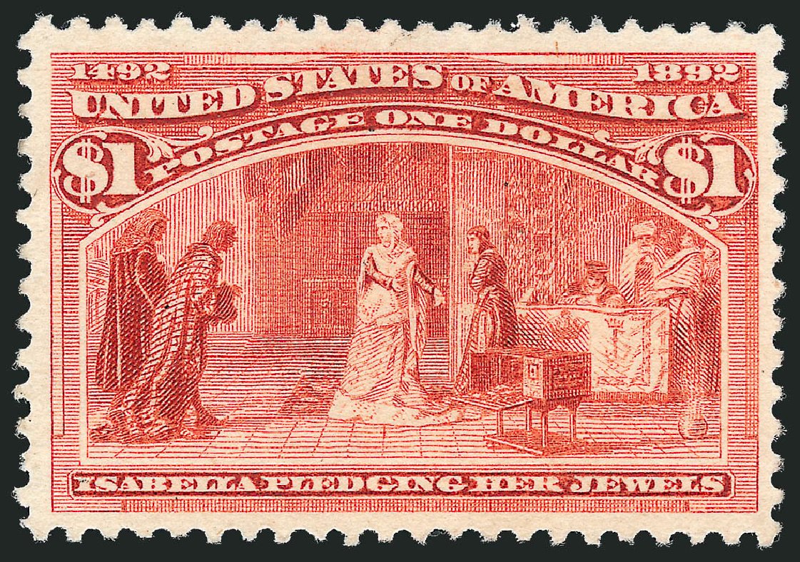 Prices of US Stamp Scott #241 - US$1.00 1893 Columbian Exposition. Robert Siegel Auction Galleries, Oct 2011, Sale 1014, Lot 1533