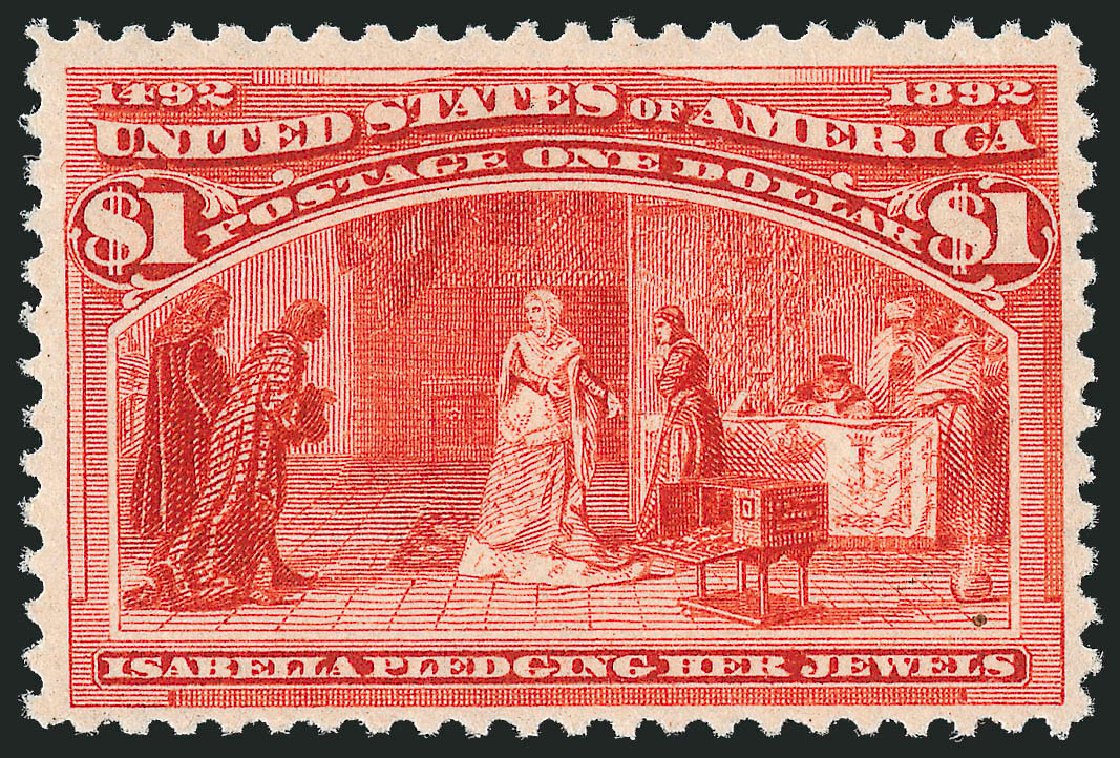 Value of US Stamps Scott Catalog 241 - US$1.00 1893 Columbian Exposition. Robert Siegel Auction Galleries, Sep 2009, Sale 976, Lot 1696