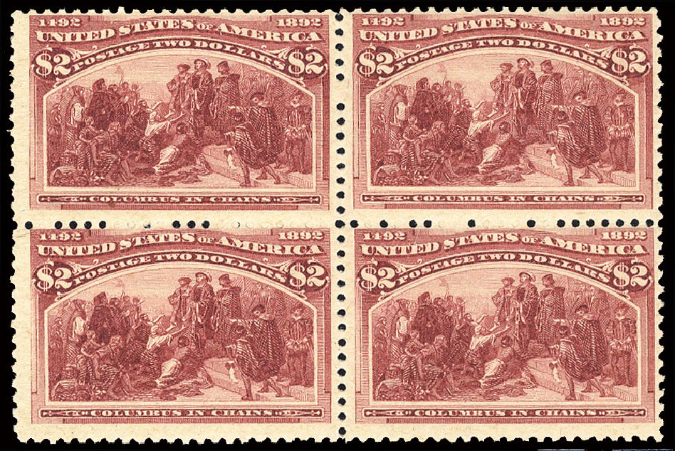 Cost of US Stamp Scott Catalog 242: 1893 US$2.00 Columbian Exposition. Cherrystone Auctions, Mar 2009, Sale 200903, Lot 167