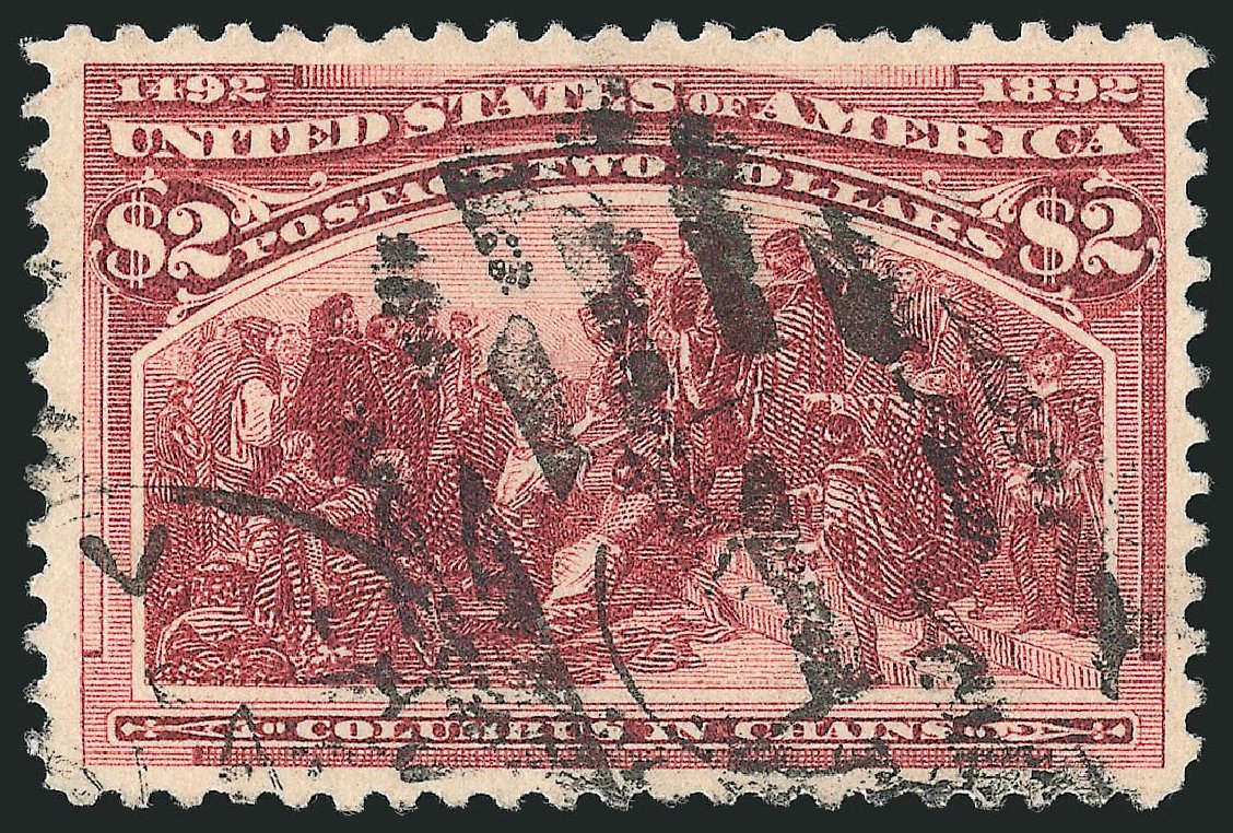 Cost of US Stamp Scott #242: US$2.00 1893 Columbian Exposition. Robert Siegel Auction Galleries, Jul 2014, Sale 1077, Lot 177
