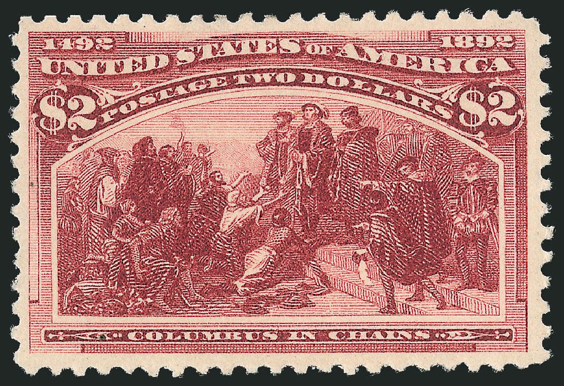 US Stamp Price Scott # 242: US$2.00 1893 Columbian Exposition. Robert Siegel Auction Galleries, Oct 2010, Sale 997, Lot 5707
