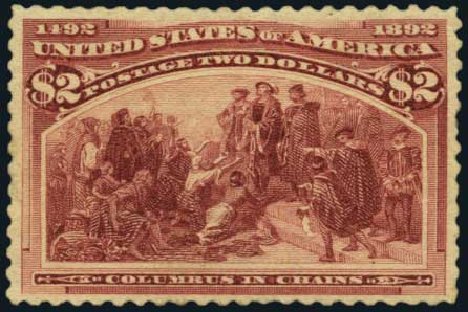 Cost of US Stamp Scott Catalog # 242 - US$2.00 1893 Columbian Exposition. Harmer-Schau Auction Galleries, Oct 2011, Sale 91, Lot 228