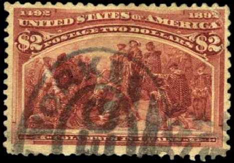 Value of US Stamps Scott Cat. 242 - 1893 US$2.00 Columbian Exposition. Harmer-Schau Auction Galleries, Feb 2012, Sale 92, Lot 1008