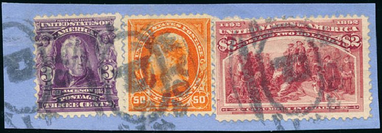 Values of US Stamp Scott Catalogue #242 - 1893 US$2.00 Columbian Exposition. Schuyler J. Rumsey Philatelic Auctions, Apr 2015, Sale 60, Lot 2238