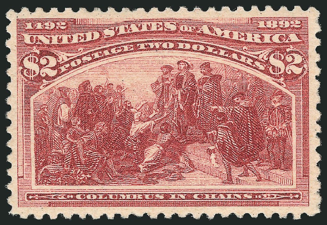 Cost of US Stamp Scott Catalog 242: US$2.00 1893 Columbian Exposition. Robert Siegel Auction Galleries, Nov 2013, Sale 1057, Lot 828