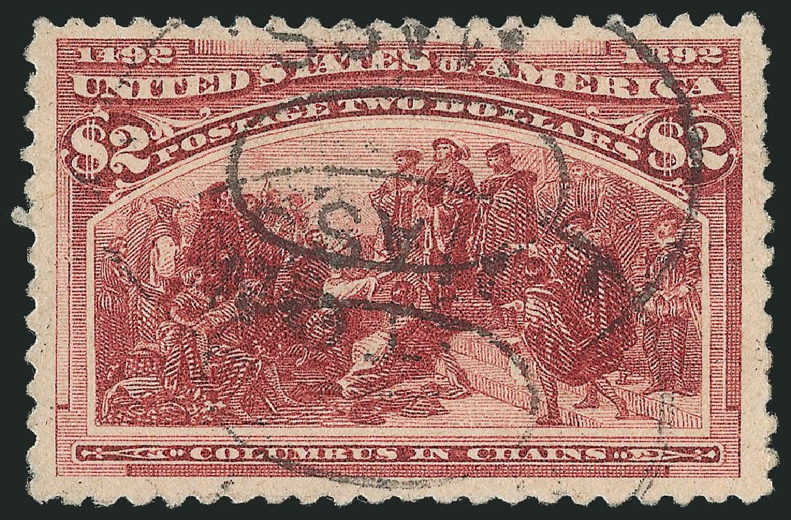 Costs of US Stamps Scott Catalog # 242 - US$2.00 1893 Columbian Exposition. Robert Siegel Auction Galleries, Nov 2013, Sale 1061, Lot 3718