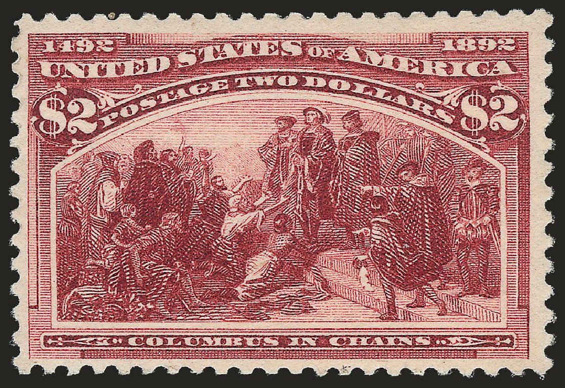 US Stamp Value Scott 242: 1893 US$2.00 Columbian Exposition. Robert Siegel Auction Galleries, Apr 2010, Sale 984, Lot 578