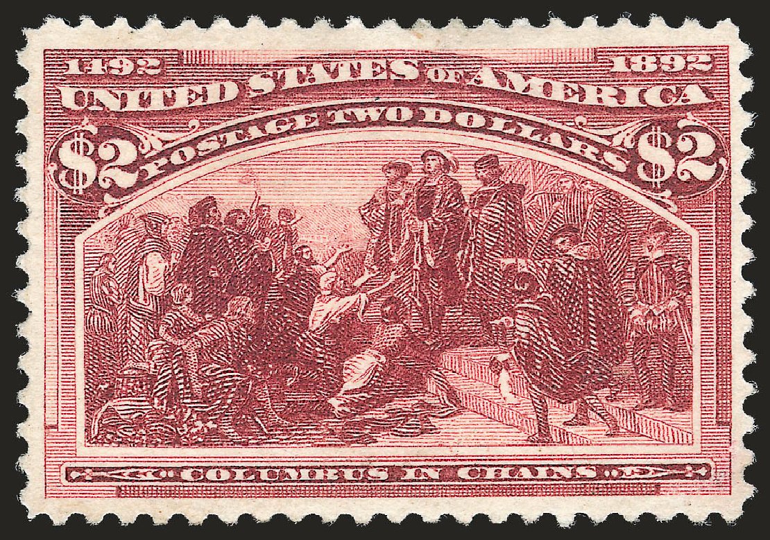 Prices of US Stamp Scott Cat. # 242: 1893 US$2.00 Columbian Exposition. Robert Siegel Auction Galleries, Jun 2010, Sale 992, Lot 2318