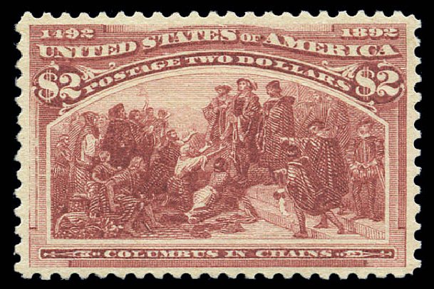 Cost of US Stamps Scott 242: 1893 US$2.00 Columbian Exposition. Matthew Bennett International, Sep 2010, Sale 333, Lot 3659
