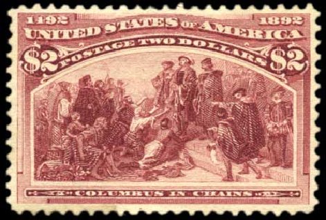 US Stamps Values Scott # 242 - US$2.00 1893 Columbian Exposition. Harmer-Schau Auction Galleries, Oct 2010, Sale 87, Lot 209