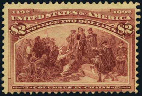 US Stamp Price Scott # 242: US$2.00 1893 Columbian Exposition. Harmer-Schau Auction Galleries, Oct 2011, Sale 91, Lot 229