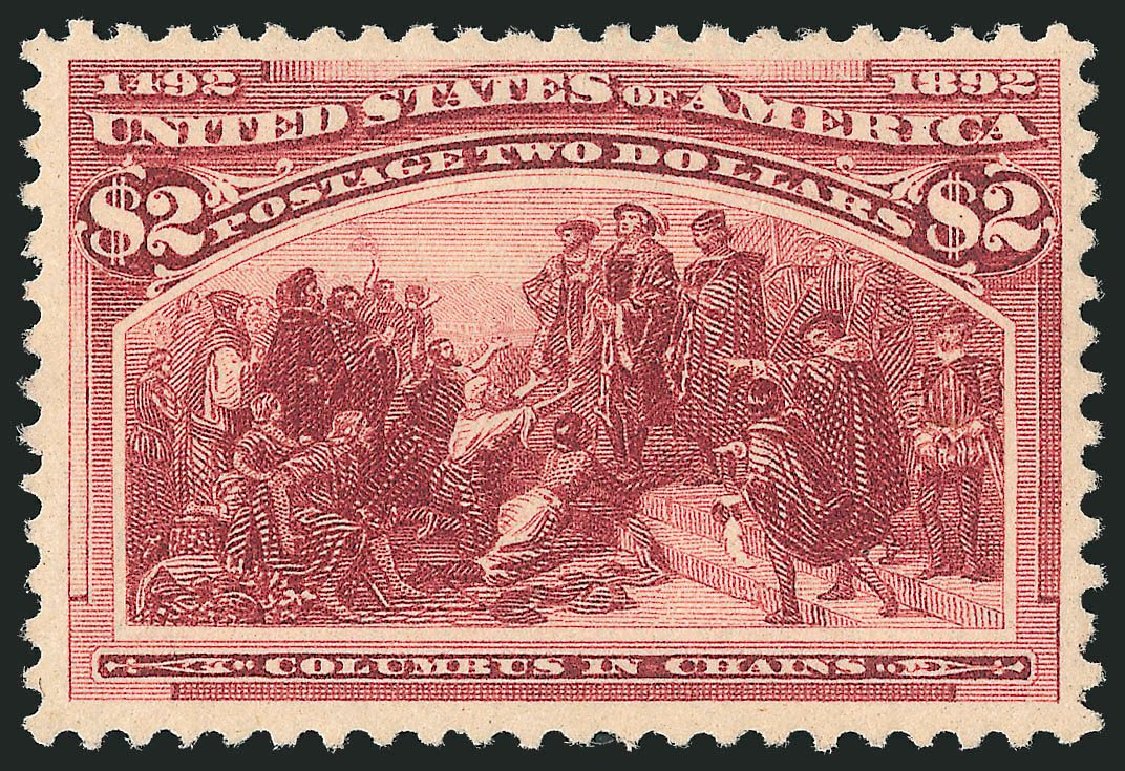 US Stamp Prices Scott #242: US$2.00 1893 Columbian Exposition. Robert Siegel Auction Galleries, Mar 2013, Sale 1040, Lot 1499