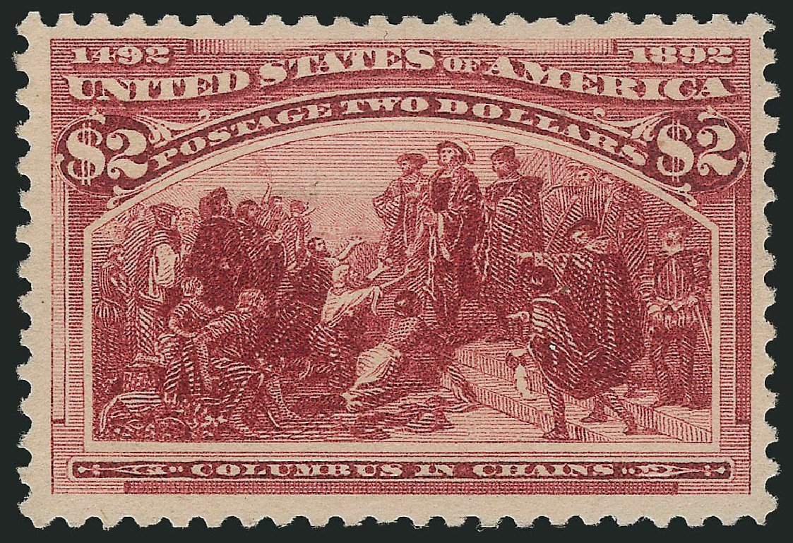 Value of US Stamp Scott #242 - 1893 US$2.00 Columbian Exposition. Robert Siegel Auction Galleries, Oct 2014, Sale 1082, Lot 409