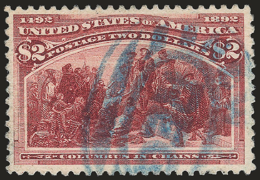 US Stamps Prices Scott Catalog #242 - US$2.00 1893 Columbian Exposition. Robert Siegel Auction Galleries, Apr 2010, Sale 984, Lot 589