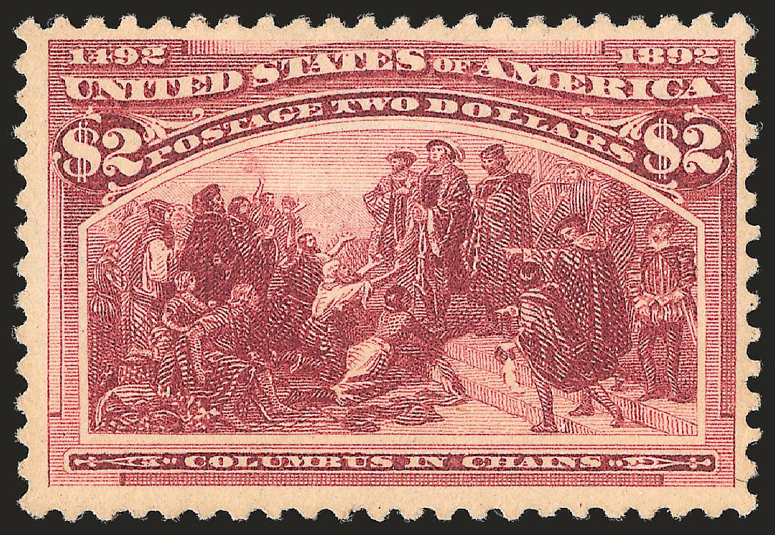 US Stamp Prices Scott Cat. #242: US$2.00 1893 Columbian Exposition. Robert Siegel Auction Galleries, Jun 2010, Sale 992, Lot 2319