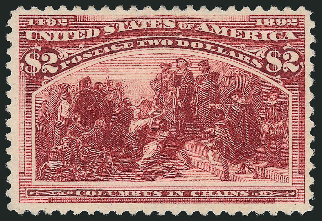 US Stamp Prices Scott #242 - US$2.00 1893 Columbian Exposition. Robert Siegel Auction Galleries, Oct 2010, Sale 997, Lot 5709