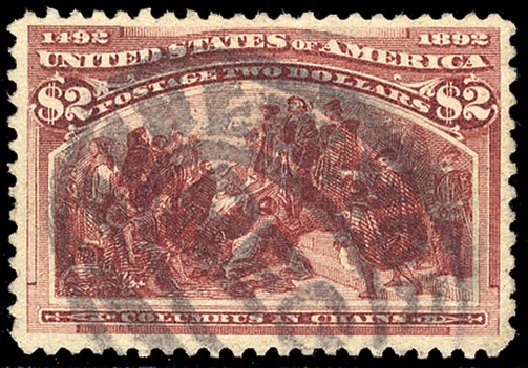 Prices of US Stamps Scott # 242 - 1893 US$2.00 Columbian Exposition. Cherrystone Auctions, Nov 2010, Sale 201011, Lot 130