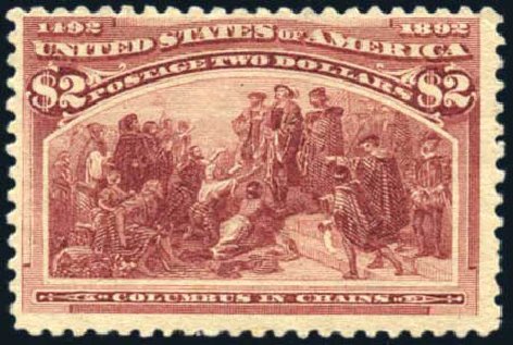Prices of US Stamps Scott Cat. # 242 - US$2.00 1893 Columbian Exposition. Harmer-Schau Auction Galleries, Feb 2010, Sale 84, Lot 1450