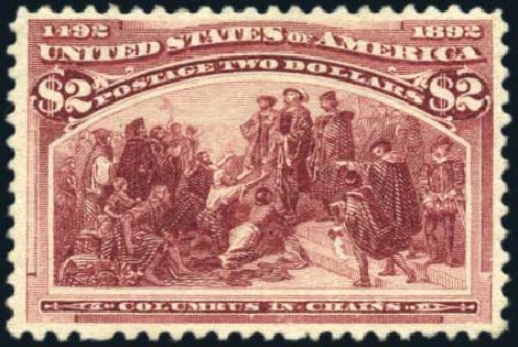 Value of US Stamps Scott Catalog 242 - 1893 US$2.00 Columbian Exposition. Harmer-Schau Auction Galleries, Apr 2010, Sale 85, Lot 270
