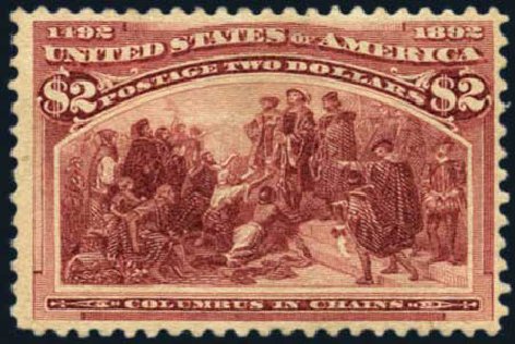 Price of US Stamps Scott 242 - US$2.00 1893 Columbian Exposition. Harmer-Schau Auction Galleries, May 2013, Sale 97, Lot 350