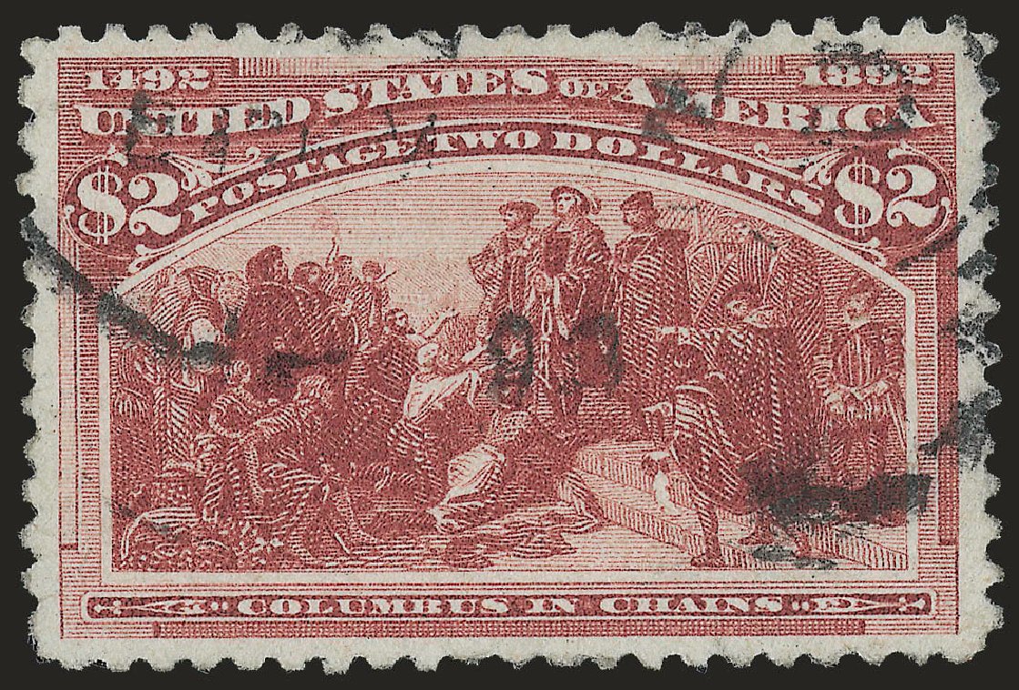 Costs of US Stamps Scott # 242: 1893 US$2.00 Columbian Exposition. Robert Siegel Auction Galleries, Jun 2009, Sale 975, Lot 1540