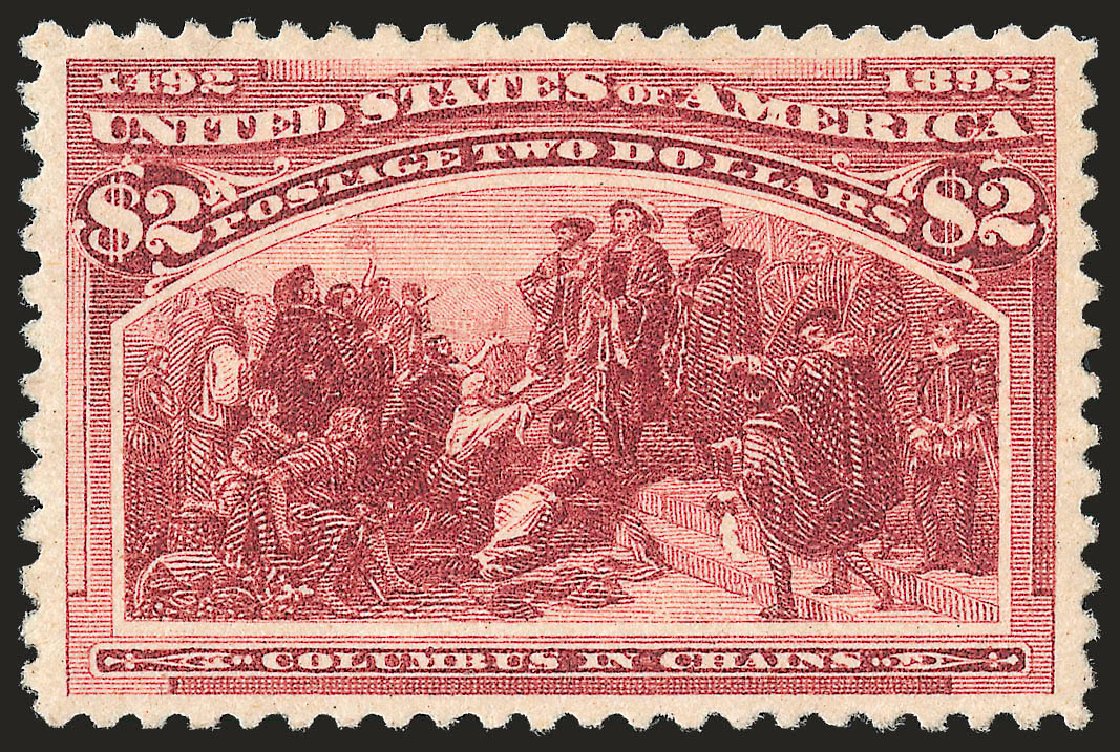 US Stamps Prices Scott Cat. #242: US$2.00 1893 Columbian Exposition. Robert Siegel Auction Galleries, Apr 2010, Sale 984, Lot 580