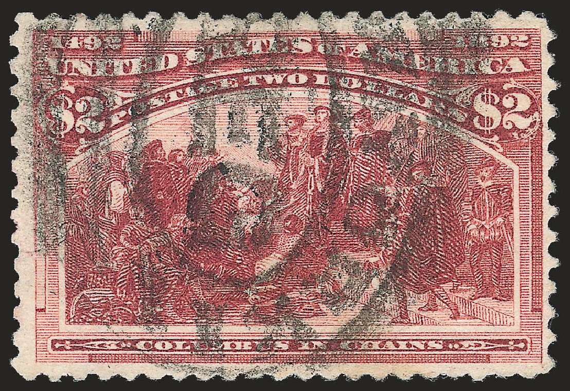 Prices of US Stamp Scott Catalogue 242 - 1893 US$2.00 Columbian Exposition. Robert Siegel Auction Galleries, Apr 2010, Sale 984, Lot 590