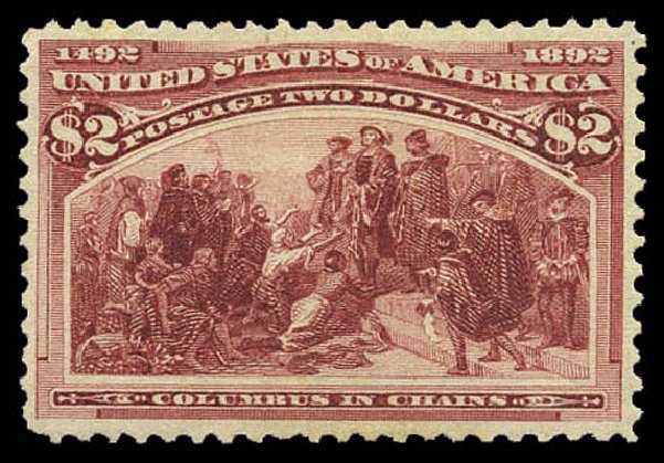 Values of US Stamps Scott #242: 1893 US$2.00 Columbian Exposition. Matthew Bennett International, Mar 2011, Sale 337, Lot 2681