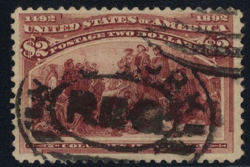 Price of US Stamp Scott Catalog #242 - US$2.00 1893 Columbian Exposition. Cherrystone Auctions, Mar 2010, Sale 201003, Lot 141