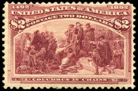 US Stamps Price Scott # 242 - 1893 US$2.00 Columbian Exposition. Harmer-Schau Auction Galleries, Oct 2010, Sale 87, Lot 211