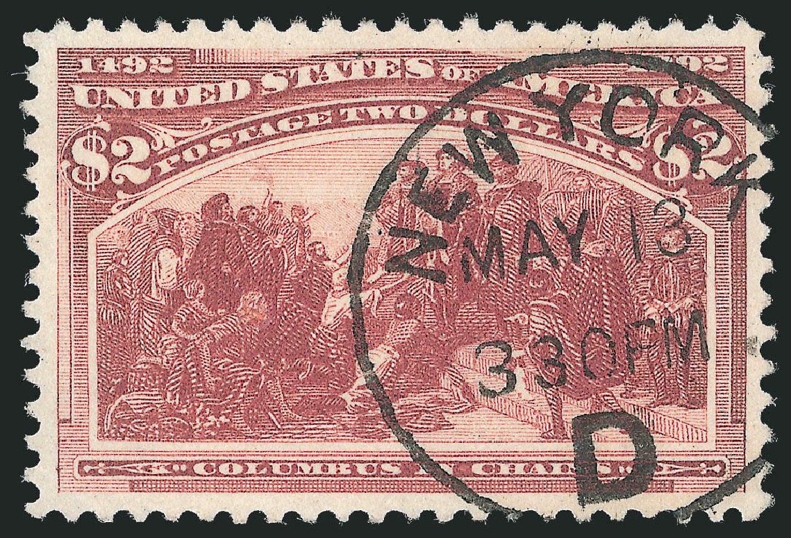 Prices of US Stamps Scott Catalog 242: 1893 US$2.00 Columbian Exposition. Robert Siegel Auction Galleries, Mar 2011, Sale 1007, Lot 2441