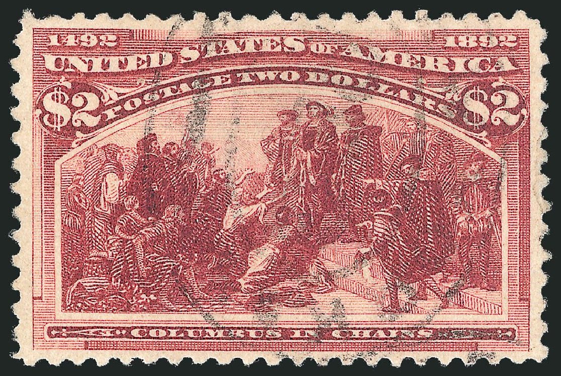US Stamps Values Scott Catalogue #242 - 1893 US$2.00 Columbian Exposition. Robert Siegel Auction Galleries, Mar 2013, Sale 1040, Lot 1501