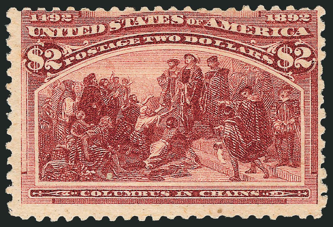US Stamp Prices Scott Cat. # 242 - 1893 US$2.00 Columbian Exposition. Robert Siegel Auction Galleries, Sep 2008, Sale 962, Lot 2521