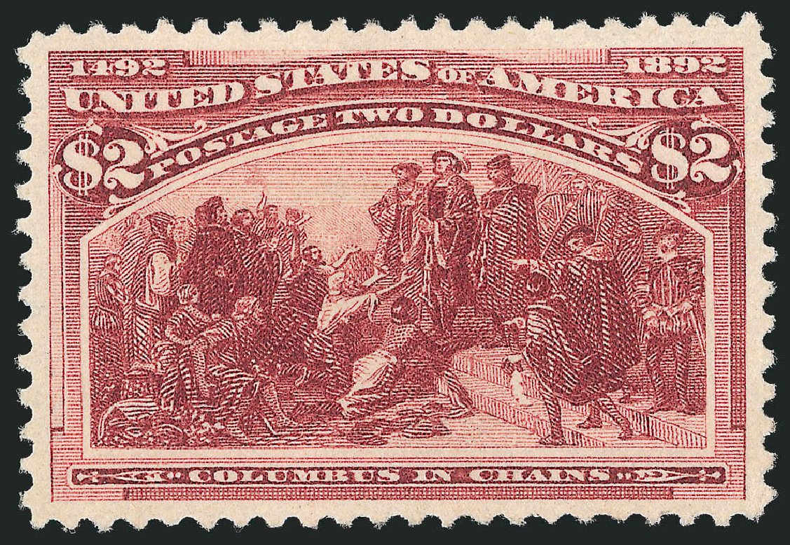 Values of US Stamps Scott Cat. 242 - US$2.00 1893 Columbian Exposition. Robert Siegel Auction Galleries, Sep 2009, Sale 976, Lot 1701