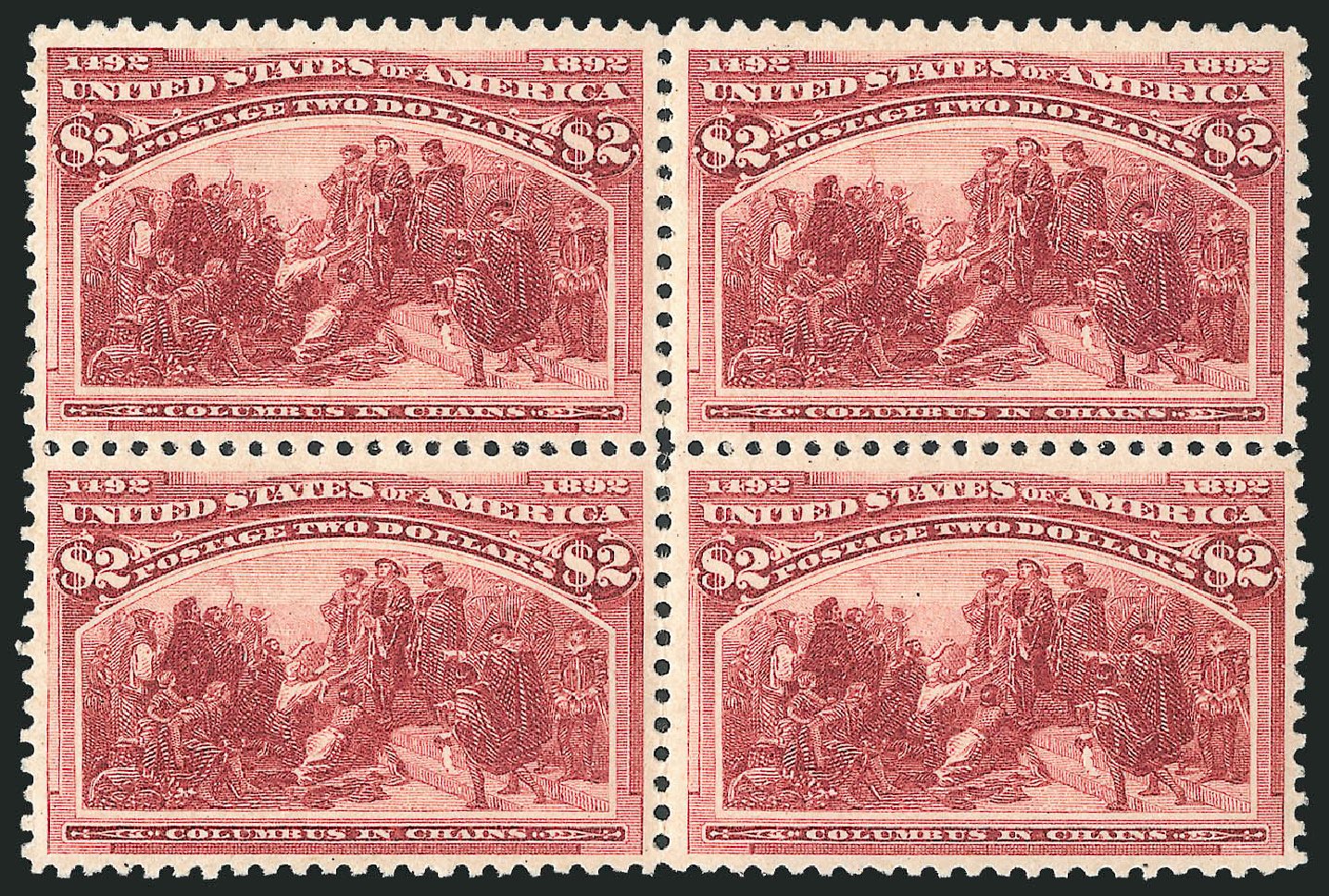 US Stamps Values Scott Cat. # 242 - 1893 US$2.00 Columbian Exposition. Robert Siegel Auction Galleries, Feb 2010, Sale 983, Lot 151