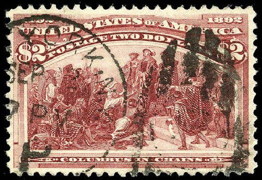 US Stamp Value Scott Catalogue 242: US$2.00 1893 Columbian Exposition. Matthew Bennett International, Apr 2008, Sale 326, Lot 224